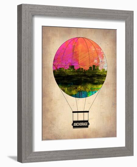 Anchorage Air Balloon-NaxArt-Framed Art Print