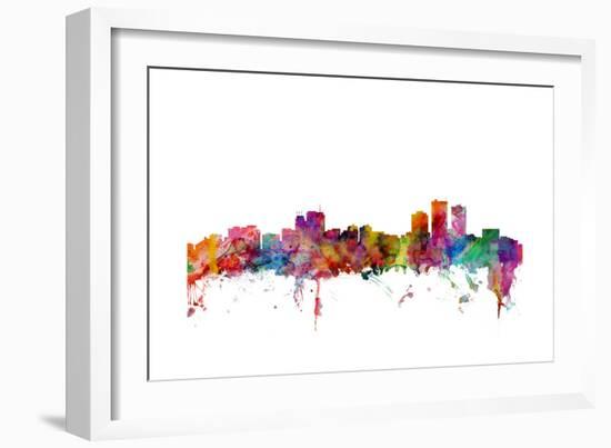 Anchorage Alaska Skyline-Michael Tompsett-Framed Art Print