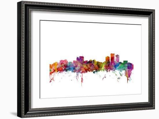 Anchorage Alaska Skyline-Michael Tompsett-Framed Art Print