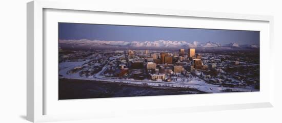 Anchorage at the Base of Chugach Mtns Ak, USA-null-Framed Photographic Print
