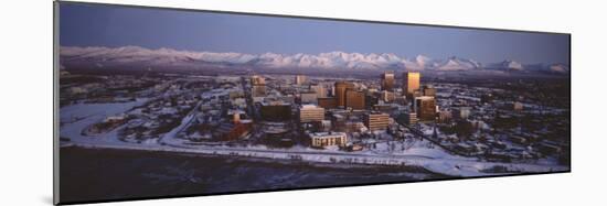 Anchorage at the Base of Chugach Mtns Ak, USA-null-Mounted Photographic Print