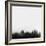 Anchorage City Skyline - Black-NaxArt-Framed Art Print