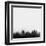 Anchorage City Skyline - Black-NaxArt-Framed Art Print