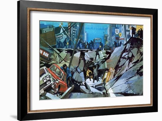 Anchorage Earthquake of Good Friday 1964-Mcbride-Framed Giclee Print