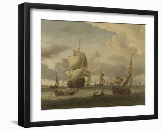 Anchorage of Enkhuizen-Abraham Storck-Framed Art Print