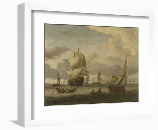 Anchorage of Enkhuizen-Abraham Storck-Framed Art Print