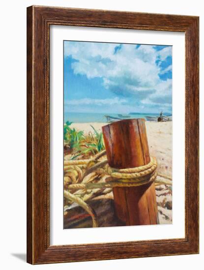 Anchored, 2018, (oil on canvas)-Colin Bootman-Framed Giclee Print