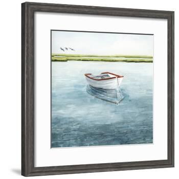 Anchored Bay II-Grace Popp-Framed Art Print