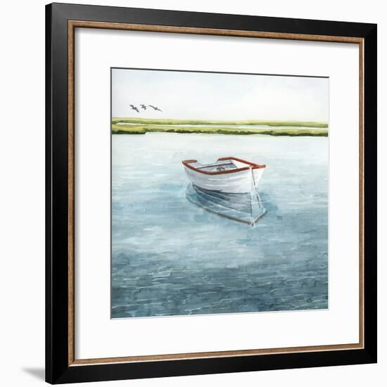 Anchored Bay II-Grace Popp-Framed Art Print