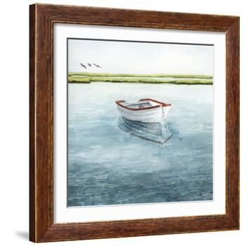 Anchored Bay II-Grace Popp-Framed Art Print
