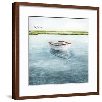 Anchored Bay II-Grace Popp-Framed Art Print
