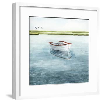 Anchored Bay II-Grace Popp-Framed Art Print