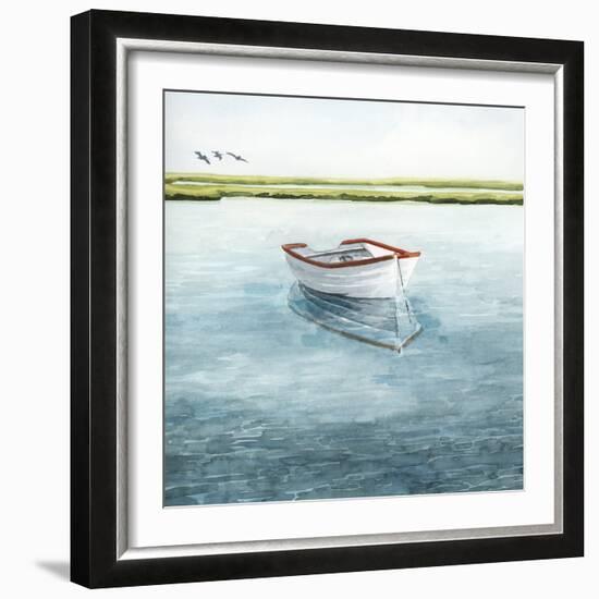 Anchored Bay II-Grace Popp-Framed Art Print