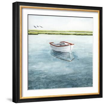 Anchored Bay II-Grace Popp-Framed Art Print