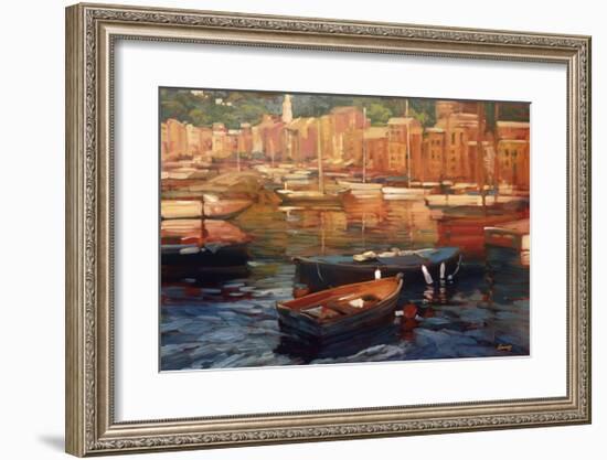 Anchored Boats, Portofino-Philip Craig-Framed Giclee Print