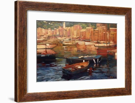 Anchored Boats, Portofino-Philip Craig-Framed Giclee Print