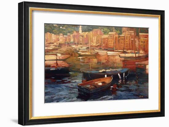 Anchored Boats, Portofino-Philip Craig-Framed Giclee Print