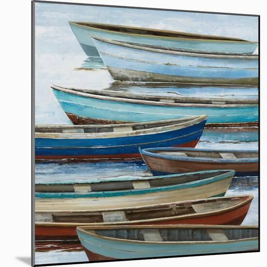 Anchored Boats-Max Maxx-Mounted Photographic Print