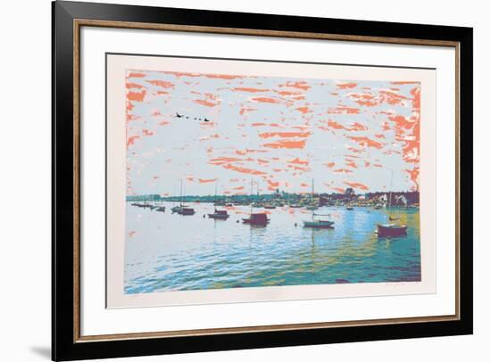 Anchored Flotilla Days Gone By-Max Epstein-Framed Limited Edition