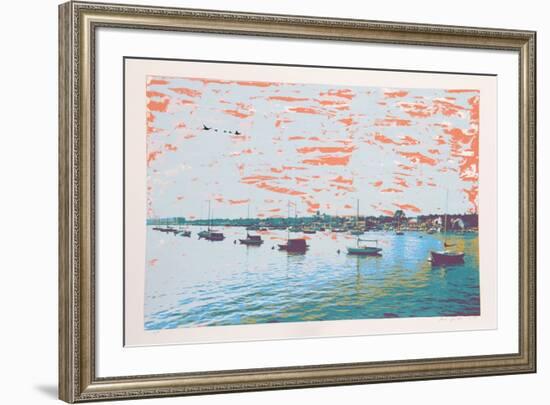 Anchored Flotilla Days Gone By-Max Epstein-Framed Limited Edition