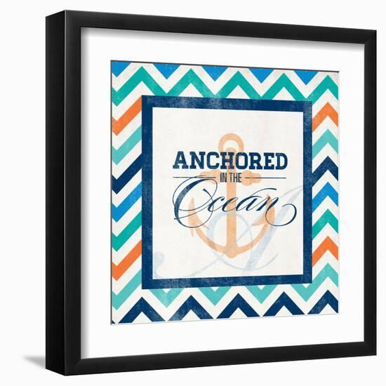 Anchored-null-Framed Art Print