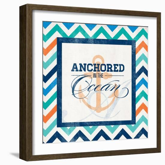 Anchored-null-Framed Art Print