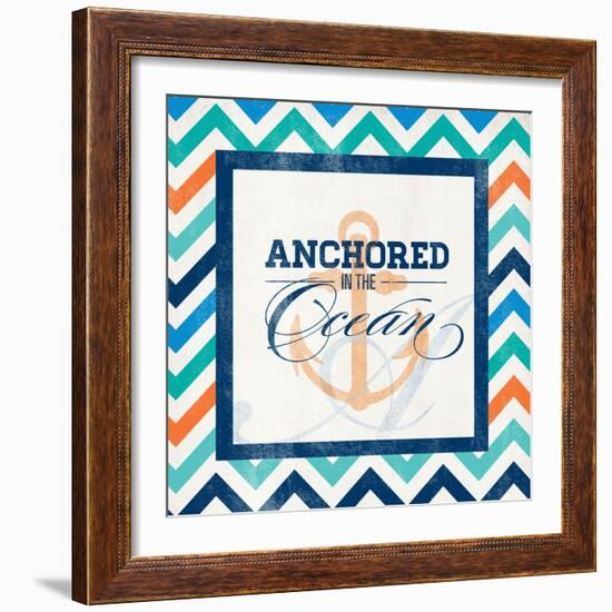 Anchored-null-Framed Art Print