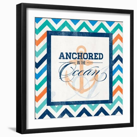 Anchored-null-Framed Art Print