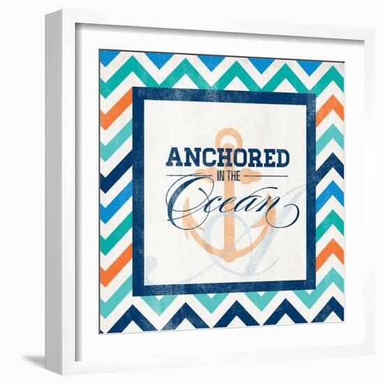 Anchored-null-Framed Art Print