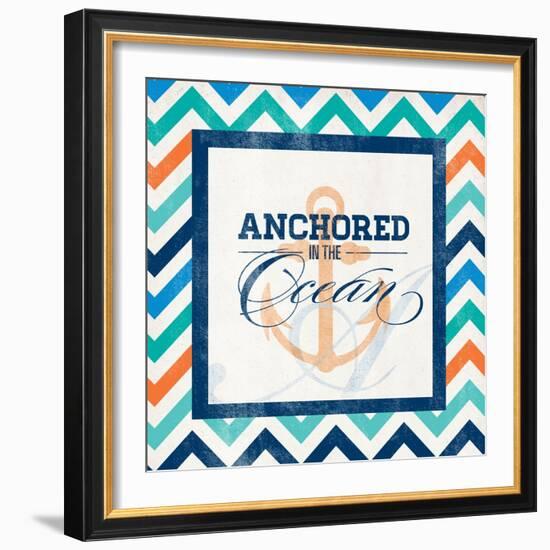 Anchored-null-Framed Art Print