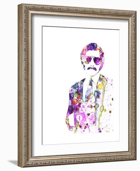 Anchorman Watercolor-Anna Malkin-Framed Premium Giclee Print