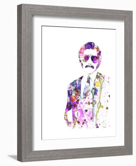 Anchorman Watercolor-Anna Malkin-Framed Premium Giclee Print