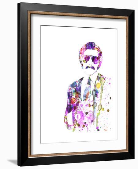 Anchorman Watercolor-Anna Malkin-Framed Premium Giclee Print