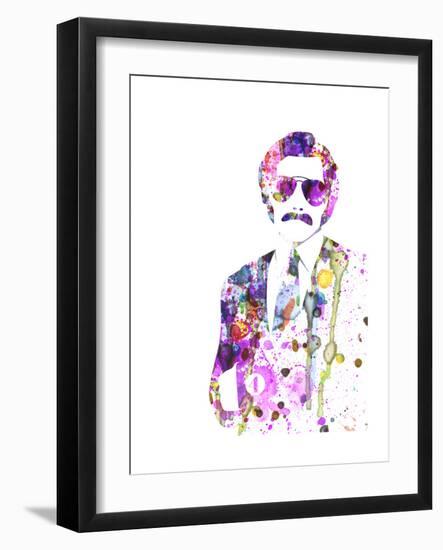 Anchorman Watercolor-Anna Malkin-Framed Premium Giclee Print