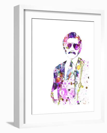 Anchorman Watercolor-Anna Malkin-Framed Premium Giclee Print