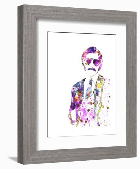 Anchorman Watercolor-Anna Malkin-Framed Art Print