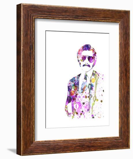 Anchorman Watercolor-Anna Malkin-Framed Art Print