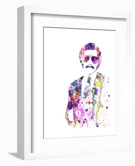 Anchorman Watercolor-Anna Malkin-Framed Art Print