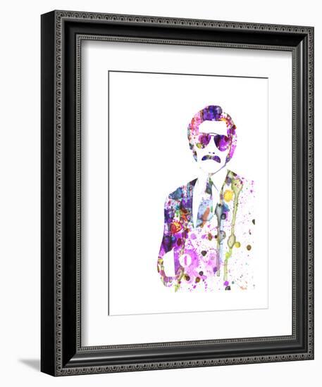 Anchorman Watercolor-Anna Malkin-Framed Art Print