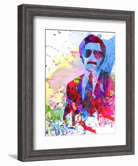 Anchorman Watercolor-Anna Malkin-Framed Art Print