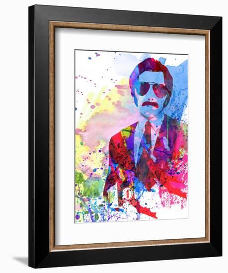 Anchorman Watercolor-Anna Malkin-Framed Art Print