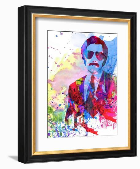 Anchorman Watercolor-Anna Malkin-Framed Art Print