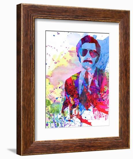 Anchorman Watercolor-Anna Malkin-Framed Premium Giclee Print