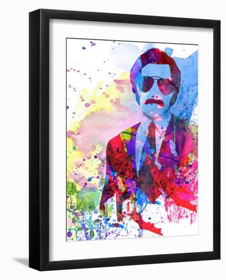 Anchorman Watercolor-Anna Malkin-Framed Art Print