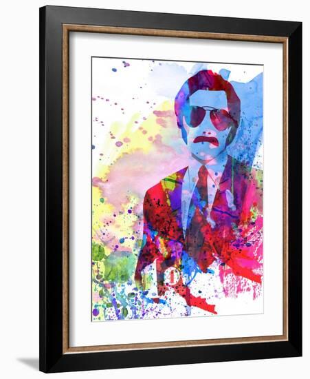 Anchorman Watercolor-Anna Malkin-Framed Art Print