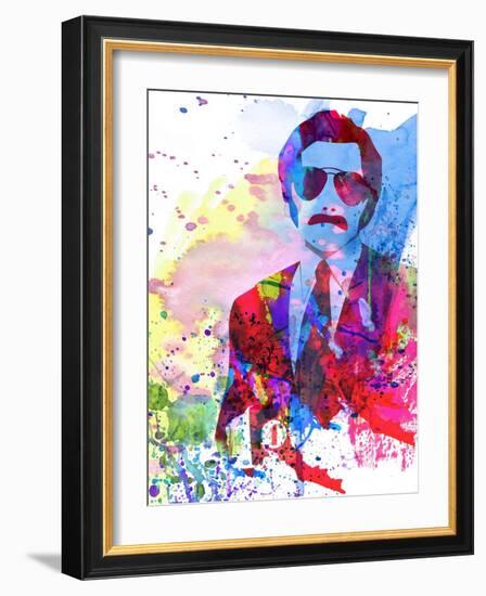 Anchorman Watercolor-Anna Malkin-Framed Art Print