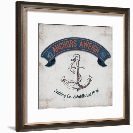 Anchors Aweigh Border-Tiffany Everett-Framed Art Print