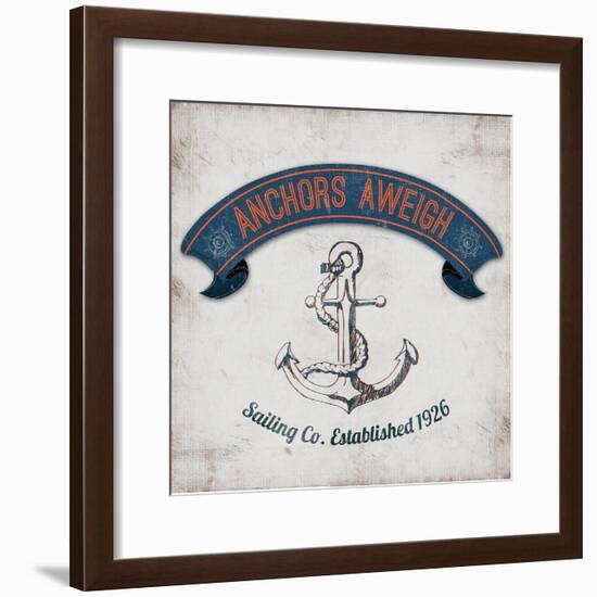 Anchors Aweigh Border-Tiffany Everett-Framed Art Print