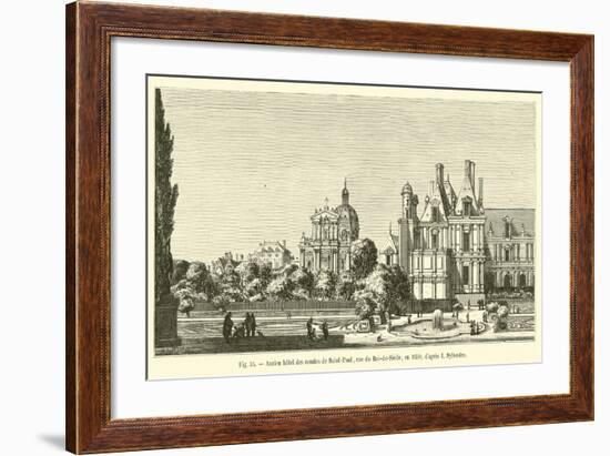 Ancien Hotel Des Comtes De Saint-Paul, Rue Du Roi-De-Sicile, En 1650; D'Apres I Sylvestre-null-Framed Giclee Print