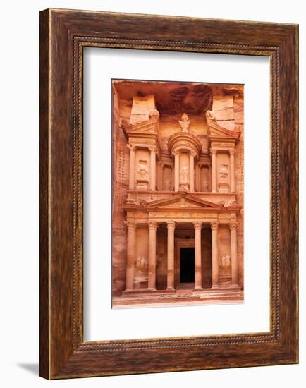 Ancient Al Khazneh Petra Jordan-null-Framed Premium Giclee Print